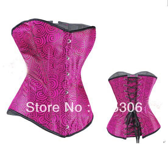 Free shipping!! Gorgeous Full Steel Boned Corset Purple Sexy Corset wholesale retail