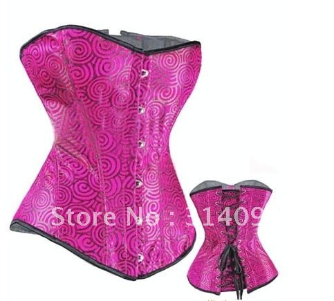 Free shipping!! Gorgeous Full Steel Boned Corset Red Sexy Corset body shaper for women 8168