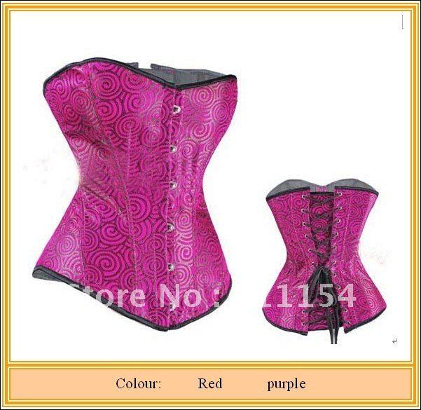 Free shipping! Gorgeous Full Steel Boned Corset Red Sexy Corset !wholesale