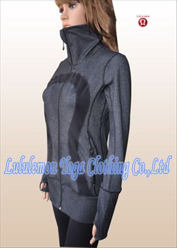 Free Shipping, Gray Lululemon In stride Jacket For Women, Size:4(S),6(M),8(L),10(XL),12(XXL)