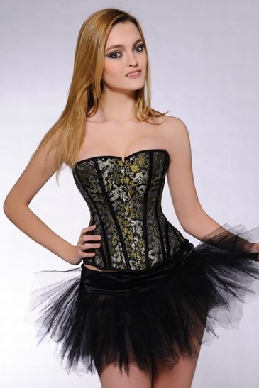 Free shipping,Green Dragon corset,S-XXL available,A038