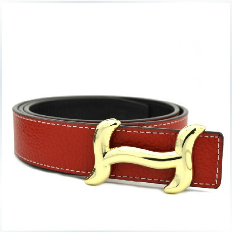 Free shipping H strap genuine leather casual belt fashion all-match Women strap cowhide smooth buckle double faced A553