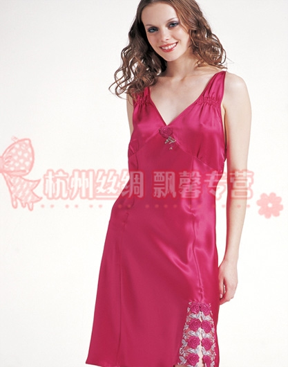 free shipping Heavy silk mulberry silk - - women's sleepwear spaghetti strap nightgown 5040