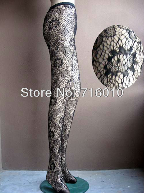 free shipping heronsbill fishnet pantyhose Non open-crotch pantynose Tights leggings women sexy pantihose Sunflower pattern 5368