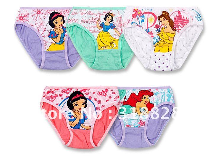 free shipping high quality 4pcs/lot girls cartoon underwears Snow White Children Briefs cute cotton baby panties lovely gift