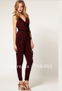 Free shipping high quality fashion cotton trousers / fashion Jumpsuits / summer Jumpsuits / Jumpsuits women / Jumpsuits 2012