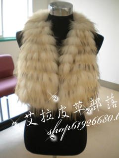 Free shipping High quality fur raccoon fur vest elegant fur vest