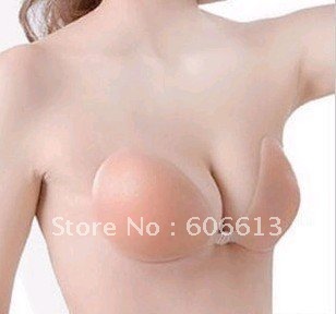 Free shipping high quality  invisible strapless silicone bra,freshcolor  Free bra for retails