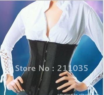 free shipping high quality  Leather cummerbund abdomen drawing slim waist royal corset body shaping underwear sexy waist