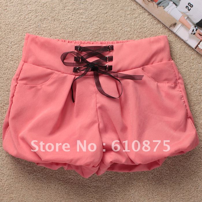 Free shipping high quality  sisters equipment summer new arrival women's summer lacing shorts ,3piece/1lot, 5.99$/1piece