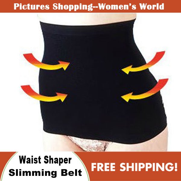 Free shipping!High quality Taping Waist Shaper Thin Slimming Belt Magic Waist Massage Belt Burn Calories Contraction Abdomen