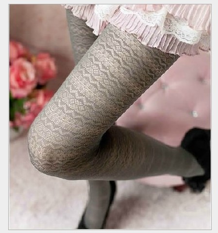 Free shipping high quality wrap core silk women's tights stockings pantyhose Crossover jacquard velvet