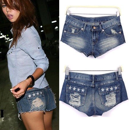 Free shipping Hot!!!charming sexy jeans super shorts