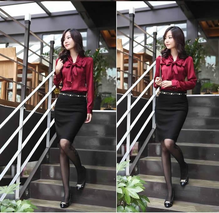 Free shipping hot new fashion wholesale women OL dress shirt faux silk tops sexy blouse office lady shirt busniess coat