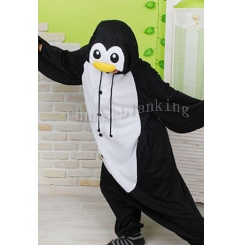 Free Shipping Hot Sale 2012 New Fashion S M L XL  Adult penguin Sleepwear Cosplay Costumes Animal Kigurumi Pyjamas