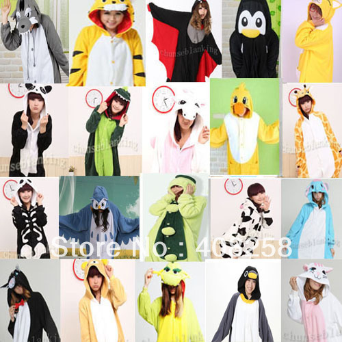 Free Shipping Hot Sale 2012 New Fashion S M L XL  Adult Sleepwear Cosplay Costumes Animal Kigurumi Pyjamas onesie