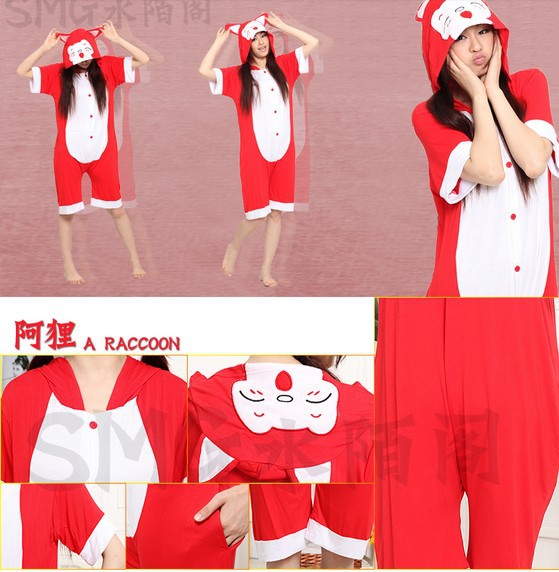 Free Shipping Hot Sale 2013 New Fashion S M L XL Adult short Sleepwear Cosplay Costumes Animal Kigurumi Pyjamas