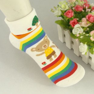 free shipping hot sale high quality 7pcs/lot weekly socks ladies'/men's socks men/womencute cartoon print cotton socks hat sale