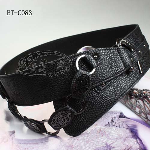 Free shipping hot-sale High-quality Women Leather Chain Wide Hip Belt/lady's belt fashion ladies belts kkkC083