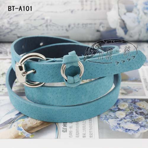 Free shipping hot-sale High-quality Women Skinny leather Belt with Pin Buckle Many Colors fashion ladies belts ss-A101