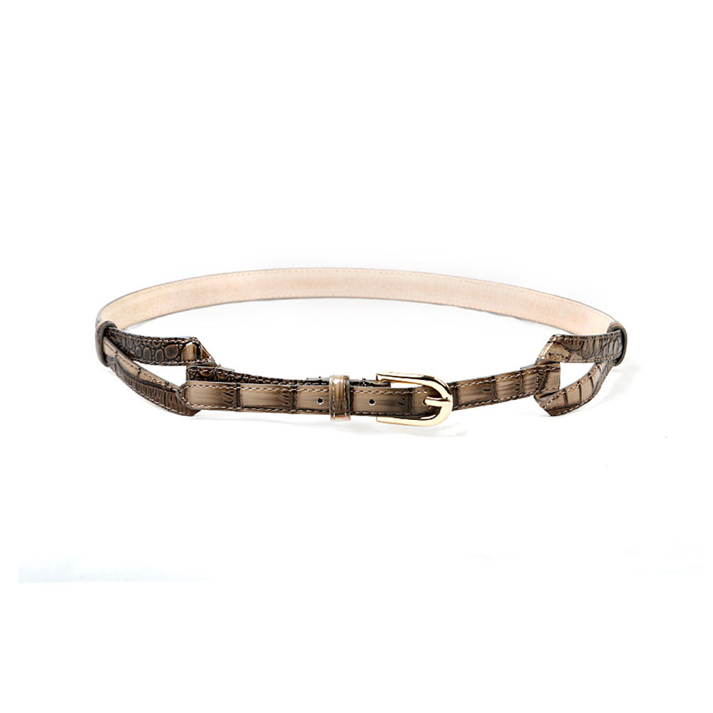 Free shipping Hot-sale imported high-quality Women Alligator Embossed Geniune Leather fashion Belt cdd BT-B443 yr