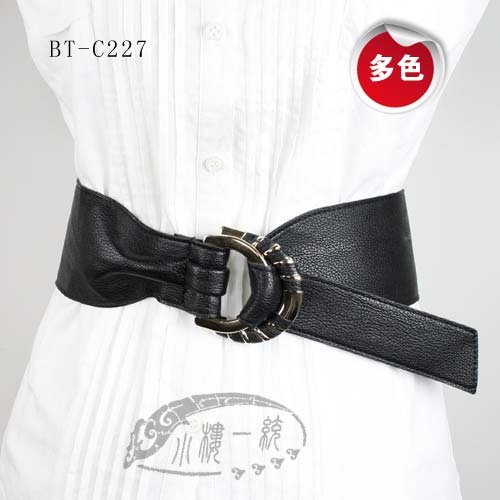 Free shipping Hot sale imported high-quality  Women Double Back Soft Faux Leather X Wide Belt Fashion Belts rBT-C227r