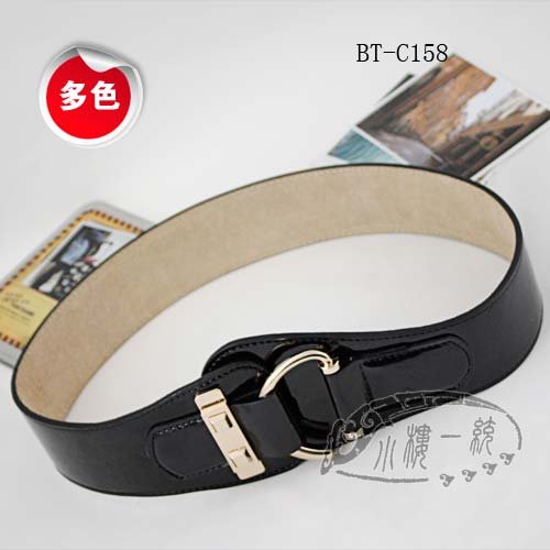 Free shipping Hot-sale imported high-quality Women Gold Metal Patent Leather Wide Wrap Belt lady's belts hBT-C158h