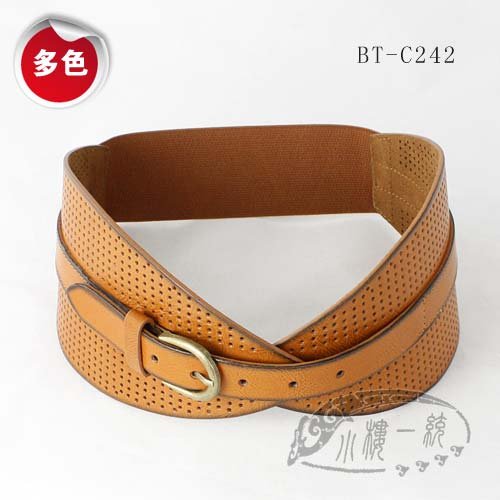 Free shipping Hot-sale Ladies Pin Buckle XX Wide Perforated Leather Women Waist Belt Cinch Belt  sBT-C242s Fashion belts