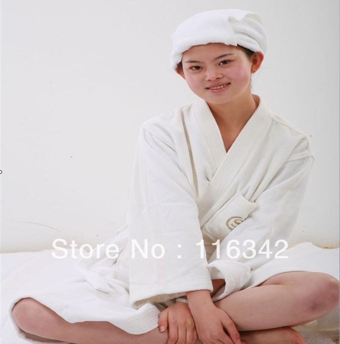 free shipping & hot sale,  more softer and warmer robes for women  velour bathrobe