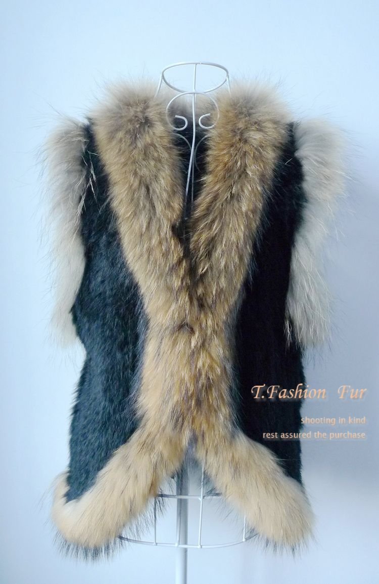 Free Shipping Hot Sale Warm Coat Woman Knitted Rabbit Fur Vest/Coat/Gilet/waistcoat/Jacket  Retail/wholesale/OEM