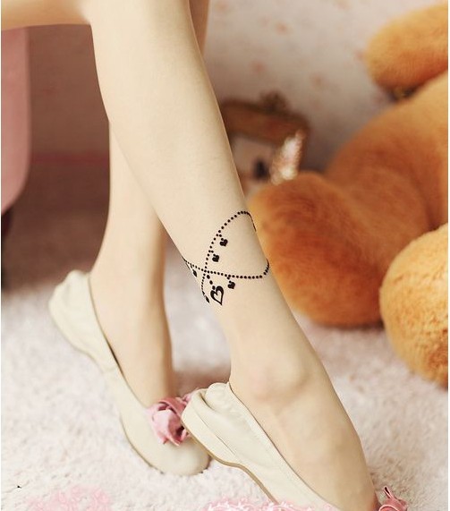 Free Shipping Hot sales FashionUltra Sexy Gril's Women's Tattoo Print Pantyhose Tights Sheer Stockings Filar Socks