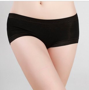 Free Shipping Hot Sales The Hip Seamless Underwear Women Cotton Modal Sexy Underwear Lace Boxer Ms. Underpants HZX0020