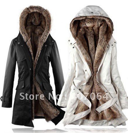 Free shipping Hot sell! New Hooded Women's Ladies Fashion Winter jacket,winter outerwear,Faux Fur Ling Long Coat Outerwear rfuh