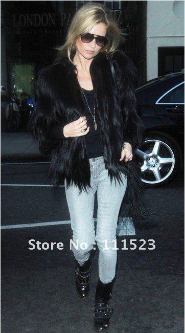 Free shipping Hot style long wool Artificial Wool Women Faux fur coat Faux fur jacket Size S, M, L,XL  Model number:yaya1020