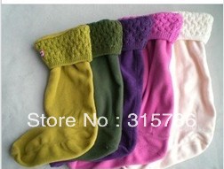 free shipping,hunter rain boots wool socks wholesale women socks,fashion and warmly,woman socks,hunter socks