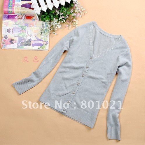 Free Shipping In Stock Grey Women's Sweaters Cardigan