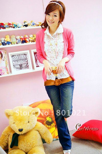 Free Shipping In Stock Rose Cheap Sweater Cardigan