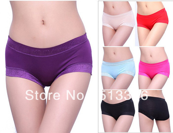 Free shipping, In stock Top-grade Modal seamless ladies boyshort