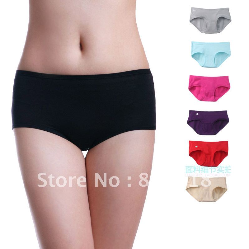 Free shipping  internality comfortable bamboo fibre night leak-proof women's physiological pants panty