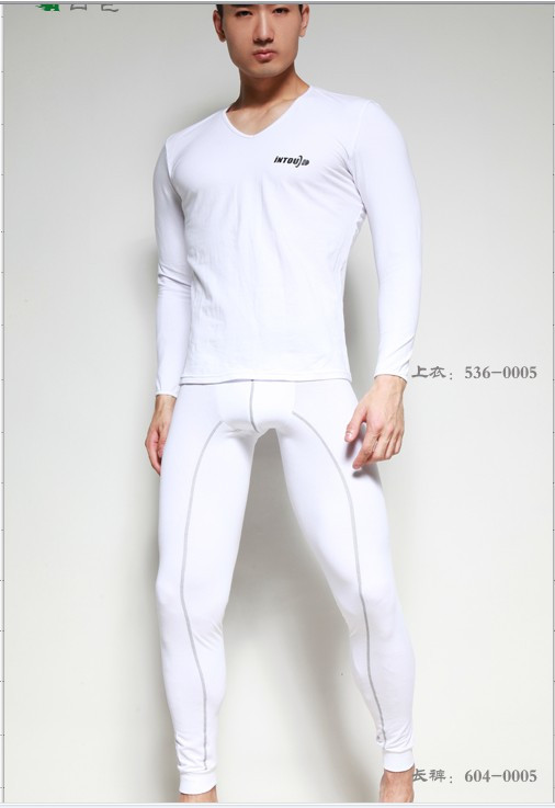 Free shipping! Intouch male underwear 100% cotton long johns male 100% cotton long johns set