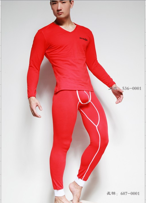 Free shipping! Intouch male underwear set 100% cotton thermal underwear long johns set 88