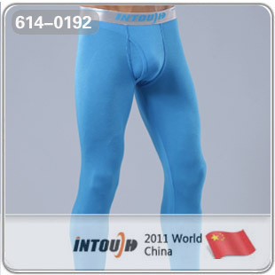 Free Shipping, Intouch2011 silver modal trousers long johns cotton wool pants