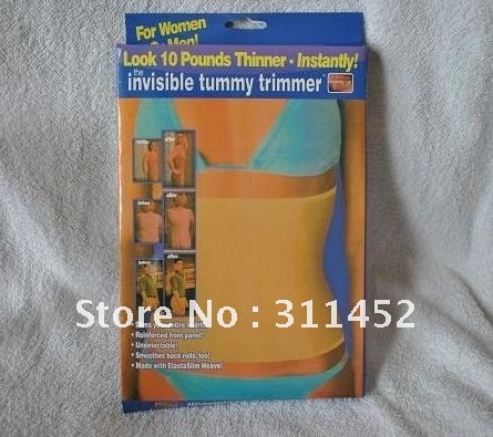 free shipping,Invisible Tummy Trimmers Waist Trimmer Belt Slimming Belt Perfect Curve Look 10 Pounds Thinner 6pcs/lot