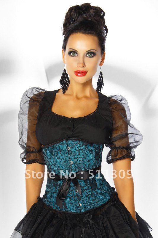 Free Shipping,Jacquard Underbust Corset ,868