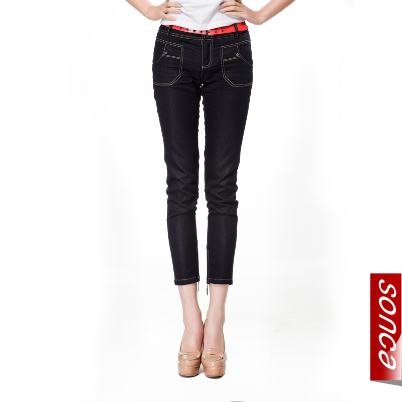 Free Shipping Jeans female tight skinny pants summer stovepipe pencil pants