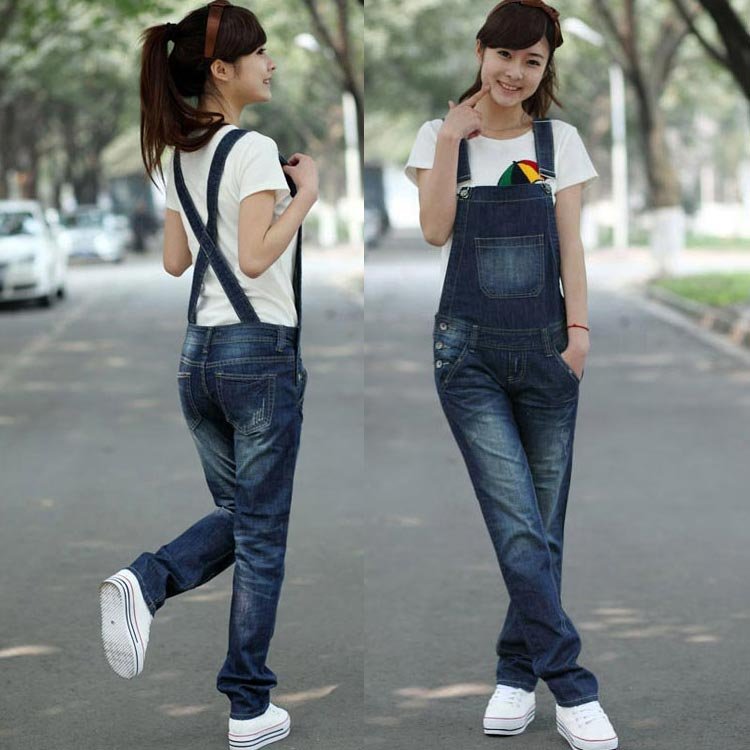 Free shipping,  Jeans, overalls, big yards, loose women, 2012, spring and summer, new piece pants