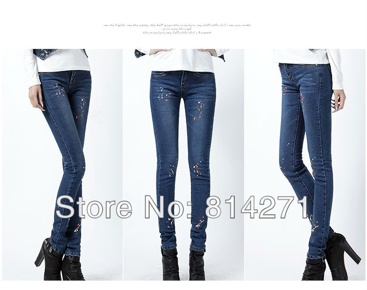 free shipping jeans women 2013 Wholesale & retail  Women Fashion skinny pants sexy tight pencil brand  trousers women fa 316