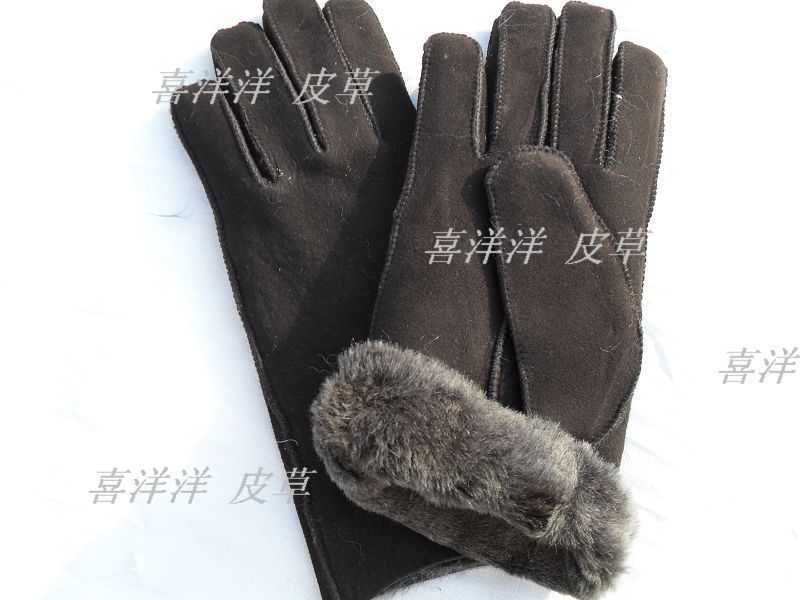 free shipping Jubilance fur gloves genuine leather gloves pure sheepskin fur one piece gloves