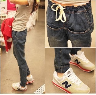 Free Shipping Kiss 2013 women's fashion loose casual all-match jeans