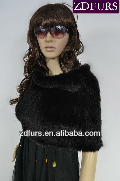 Free Shipping Knitted Mink Fur Muffler Women Minkf Fur Scarf ZDKM-2068